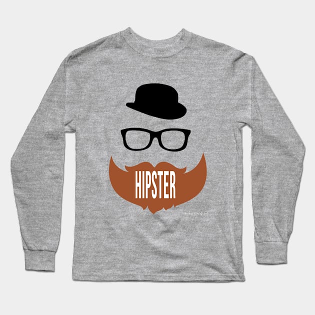 I'M A HIPSTER Long Sleeve T-Shirt by theenvyofyourfriends